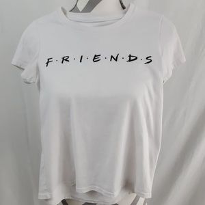 Friends girls white tee size medium